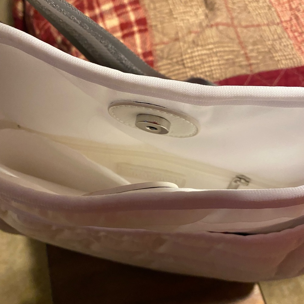 Ah Dorned white puffer crossbody-NEW